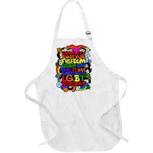 LGBT Illustration Full-Length Apron With Pockets