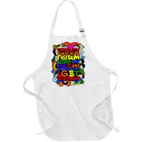 LGBT Illustration Full-Length Apron With Pockets