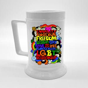 LGBT Illustration Beer Stein