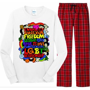 LGBT Illustration Long Sleeve Pajama Set