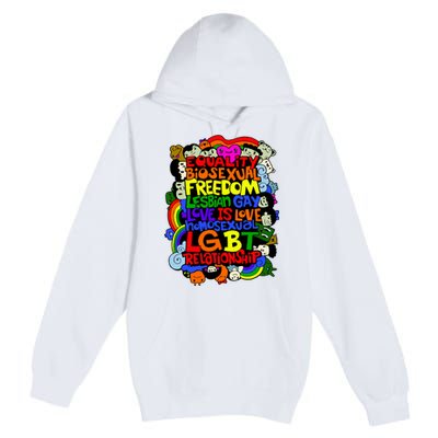 LGBT Illustration Premium Pullover Hoodie