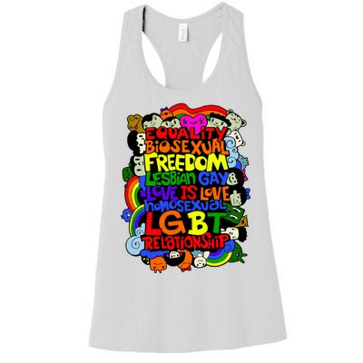 LGBT Illustration Women's Racerback Tank