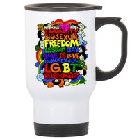 LGBT Illustration Stainless Steel Travel Mug