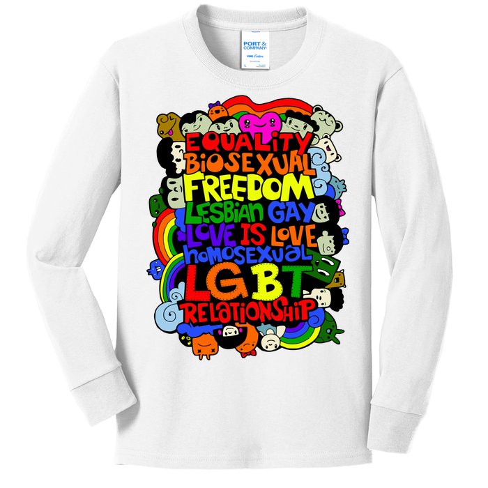 LGBT Illustration Kids Long Sleeve Shirt