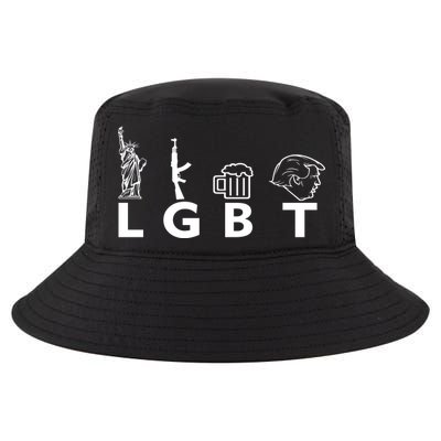 LGBT Lady Liberty Guns Beer Trump Donald Trump Cool Comfort Performance Bucket Hat