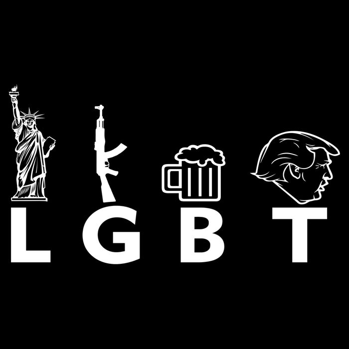 LGBT Lady Liberty Guns Beer Trump Donald Trump Full Zip Hoodie