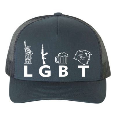 LGBT Lady Liberty Guns Beer Trump Donald Trump Yupoong Adult 5-Panel Trucker Hat