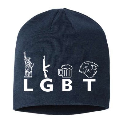 LGBT Lady Liberty Guns Beer Trump Donald Trump Sustainable Beanie