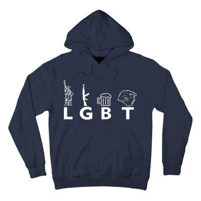 LGBT Lady Liberty Guns Beer Trump Donald Trump Tall Hoodie