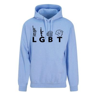 LGBT Lady Liberty Guns Beer Trump Donald Trump Unisex Surf Hoodie