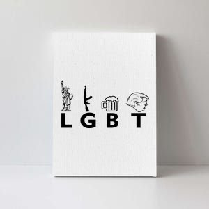 LGBT Lady Liberty Guns Beer Trump Donald Trump Canvas