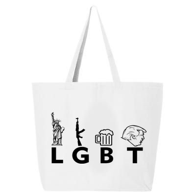 LGBT Lady Liberty Guns Beer Trump Donald Trump 25L Jumbo Tote