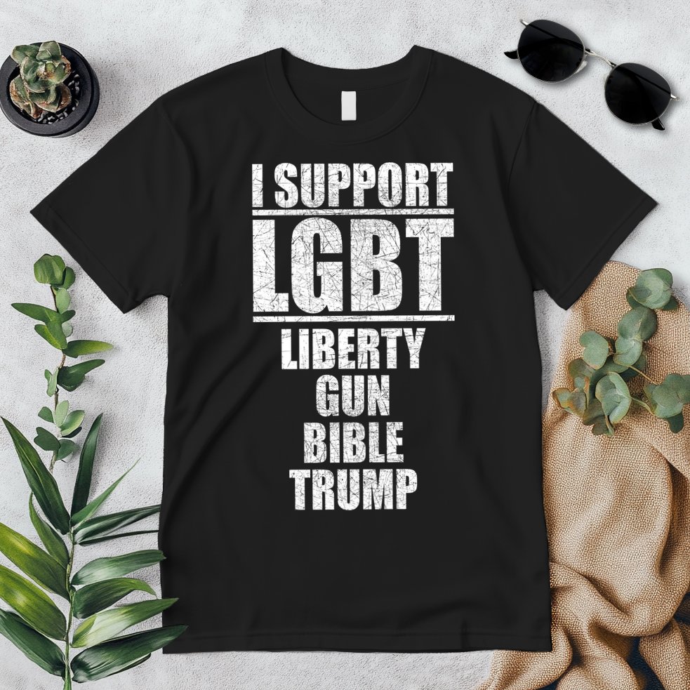 LGBT Liberty Gun Bible Trump Premium T-Shirt