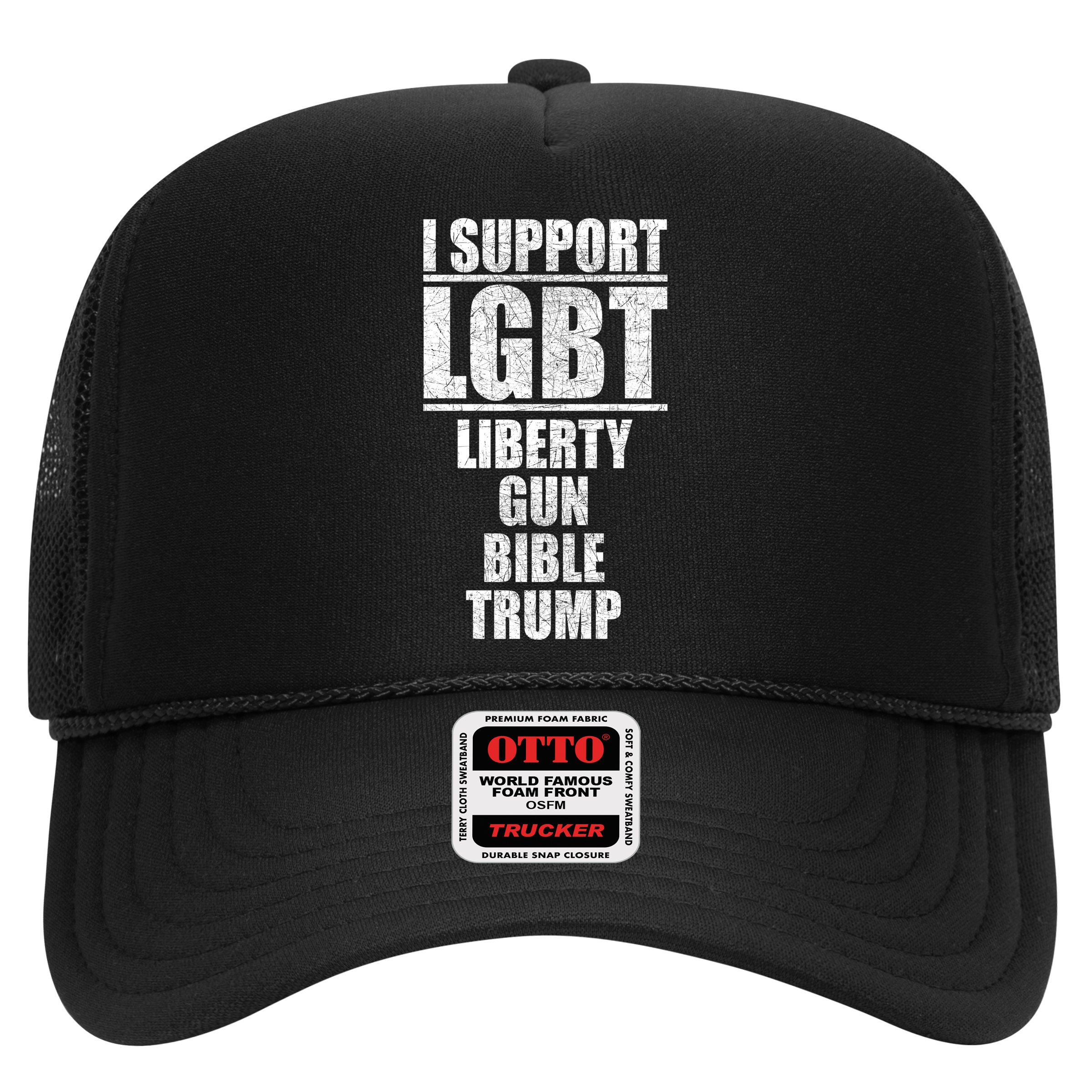 LGBT Liberty Gun Bible Trump Hat