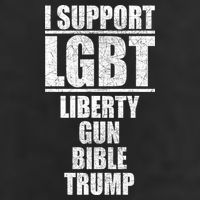 LGBT Liberty Gun Bible Trump Hat