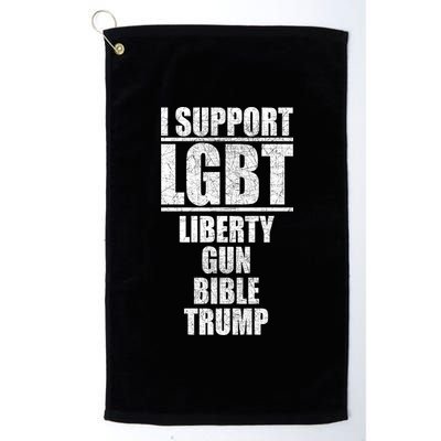 LGBT Liberty Gun Bible Trump Platinum Collection Golf Towel