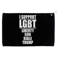 LGBT Liberty Gun Bible Trump Grommeted Golf Towel