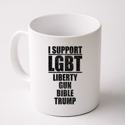 LGBT Liberty Gun Bible Trump Coffee Mug