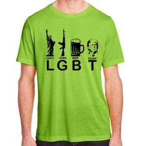 LGBT Liberty Guns Beer Pro Donald Trump Adult ChromaSoft Performance T-Shirt