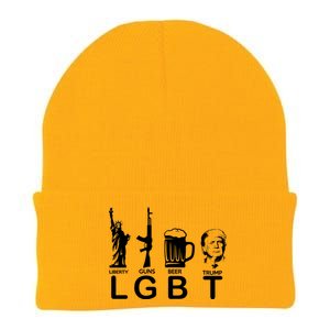 LGBT Liberty Guns Beer Pro Donald Trump Knit Cap Winter Beanie