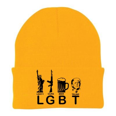 LGBT Liberty Guns Beer Pro Donald Trump Knit Cap Winter Beanie