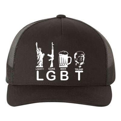 LGBT Liberty Guns Beer Pro Donald Trump Yupoong Adult 5-Panel Trucker Hat