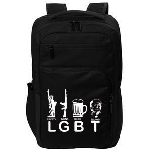 LGBT Liberty Guns Beer Pro Donald Trump Impact Tech Backpack