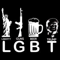 LGBT Liberty Guns Beer Pro Donald Trump Backpack