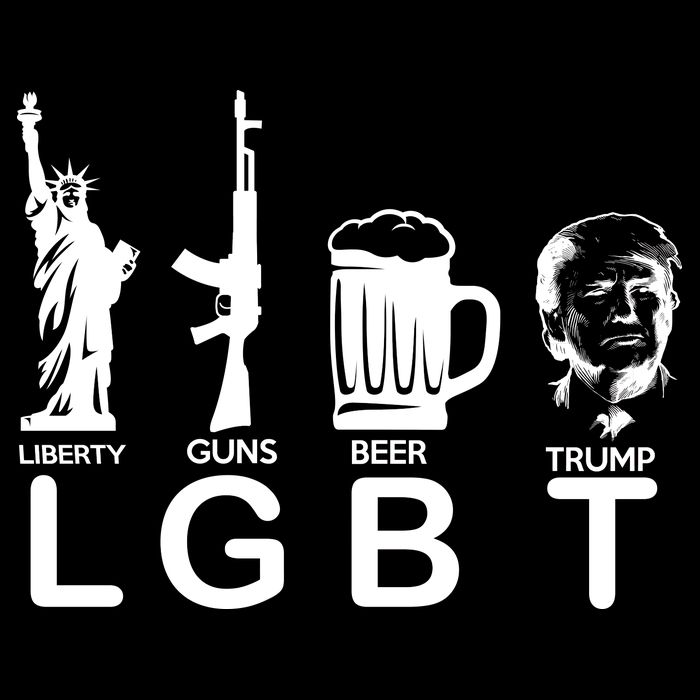 LGBT Liberty Guns Beer Pro Donald Trump Backpack