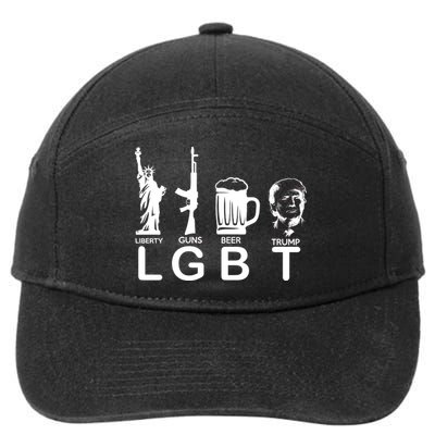 LGBT Liberty Guns Beer Pro Donald Trump 7-Panel Snapback Hat