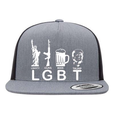 LGBT Liberty Guns Beer Pro Donald Trump Flat Bill Trucker Hat