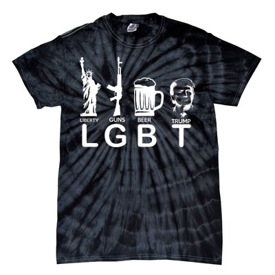 LGBT Liberty Guns Beer Pro Donald Trump Tie-Dye T-Shirt