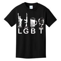 LGBT Liberty Guns Beer Pro Donald Trump Kids T-Shirt