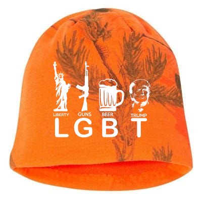 LGBT Liberty Guns Beer Pro Donald Trump Kati - Camo Knit Beanie