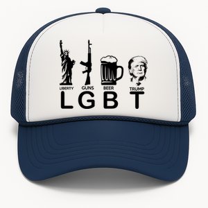 LGBT Liberty Guns Beer Pro Donald Trump Trucker Hat