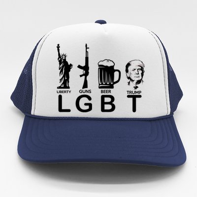 LGBT Liberty Guns Beer Pro Donald Trump Trucker Hat