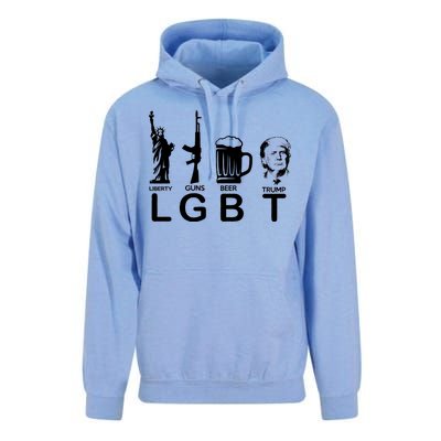 LGBT Liberty Guns Beer Pro Donald Trump Unisex Surf Hoodie