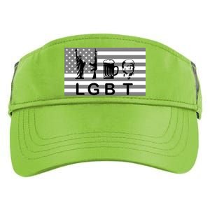 LGBT Liberty Guns Beer Trump Adult Drive Performance Visor