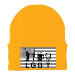 LGBT Liberty Guns Beer Trump Knit Cap Winter Beanie