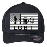 LGBT Liberty Guns Beer Trump Flexfit Unipanel Trucker Cap