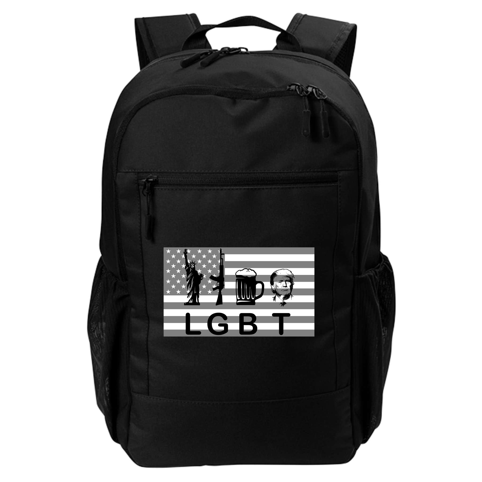 LGBT Liberty Guns Beer Trump Backpack