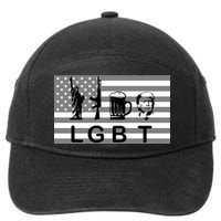 LGBT Liberty Guns Beer Trump 7-Panel Snapback Hat