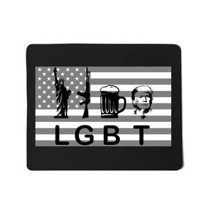 LGBT Liberty Guns Beer Trump Mousepad