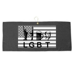 LGBT Liberty Guns Beer Trump Large Microfiber Waffle Golf Towel