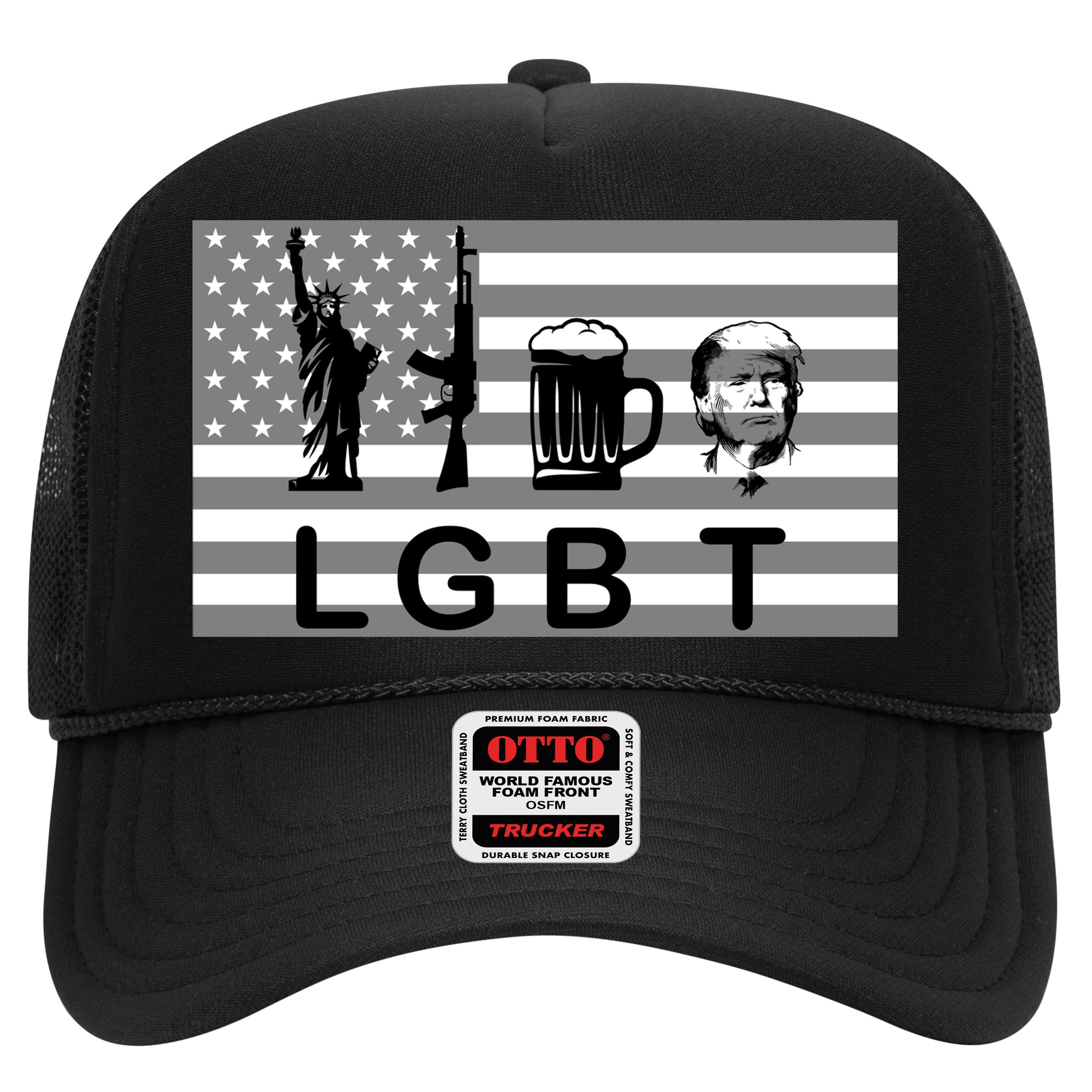 LGBT Liberty Guns Beer Trump Hat