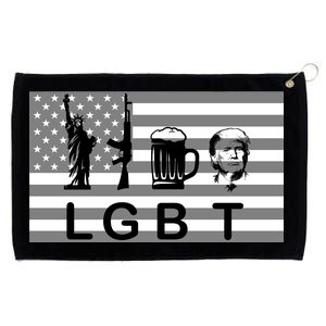 LGBT Liberty Guns Beer Trump Grommeted Golf Towel