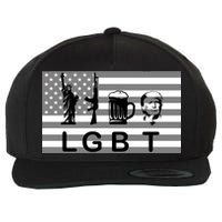 LGBT Liberty Guns Beer Trump Wool Snapback Cap