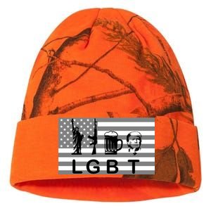 LGBT Liberty Guns Beer Trump Kati Licensed 12" Camo Beanie