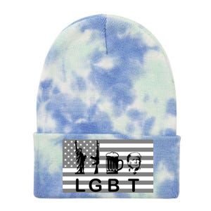 LGBT Liberty Guns Beer Trump Tie Dye 12in Knit Beanie