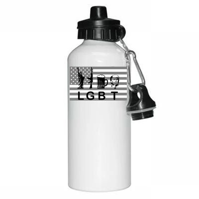 LGBT Liberty Guns Beer Trump Aluminum Water Bottle 